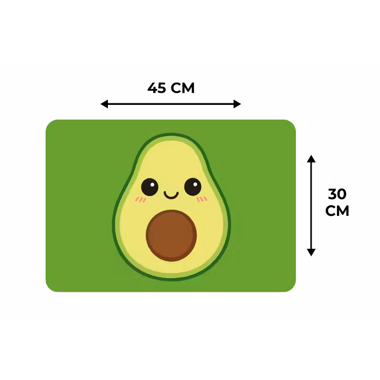 Placemat - 6 stuks - Avocado - Groen - Speels — 3