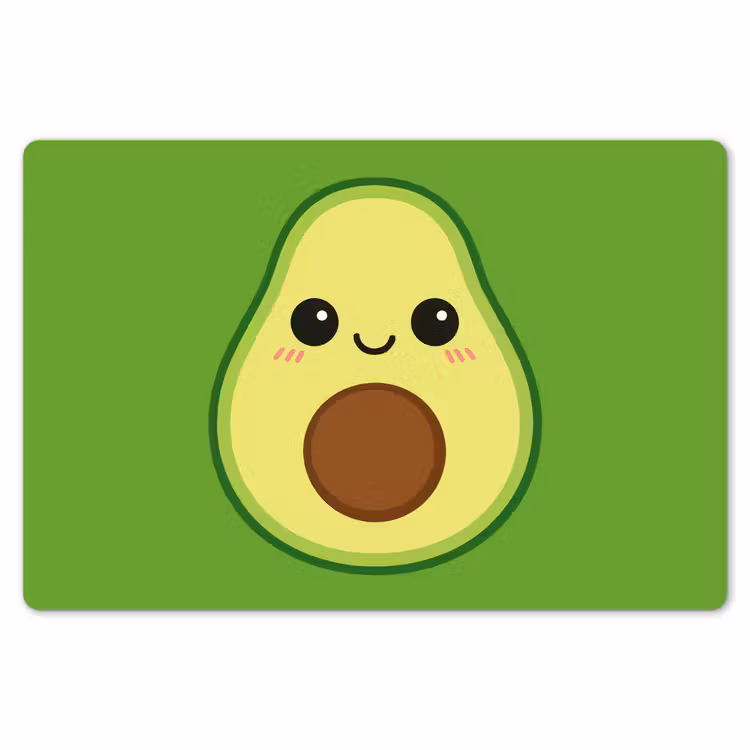Placemat - 6 stuks - Avocado - Groen - Speels — 7