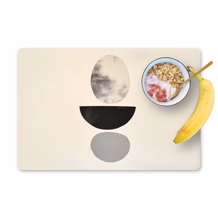 Placemat - 6 stuks - Beige - Japandi - Wabi sabi — 1