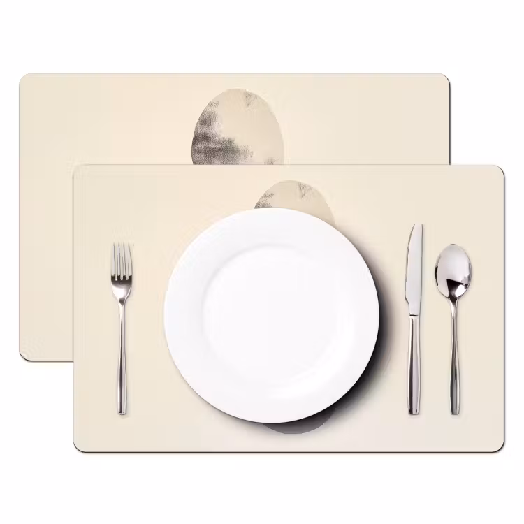 Placemat - 6 stuks - Beige - Japandi - Wabi sabi — 2