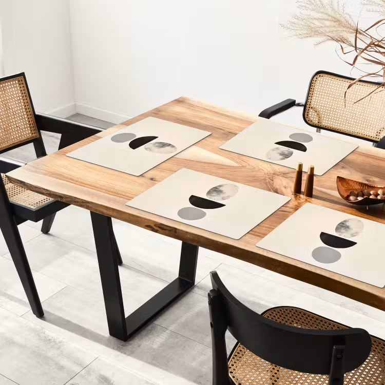 Placemat - 6 stuks - Beige - Japandi - Wabi sabi — 5