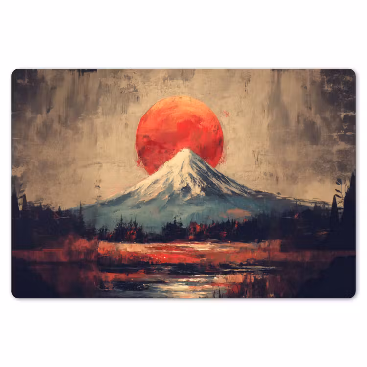 Placemat - 6 stuks - Bergtop - Sneeuw - Zon — 7