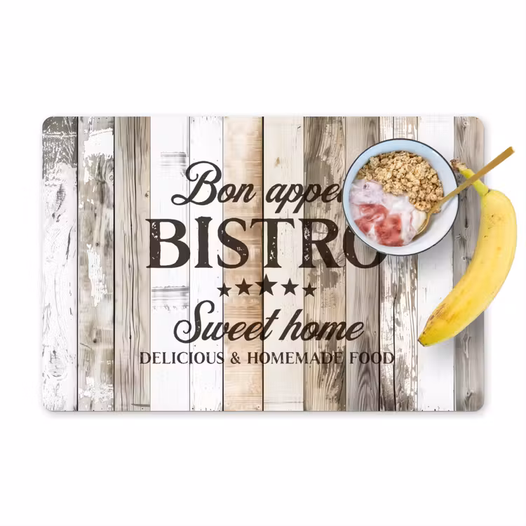 Placemat - 6 stuks - Bistro Welkomstbord — 1