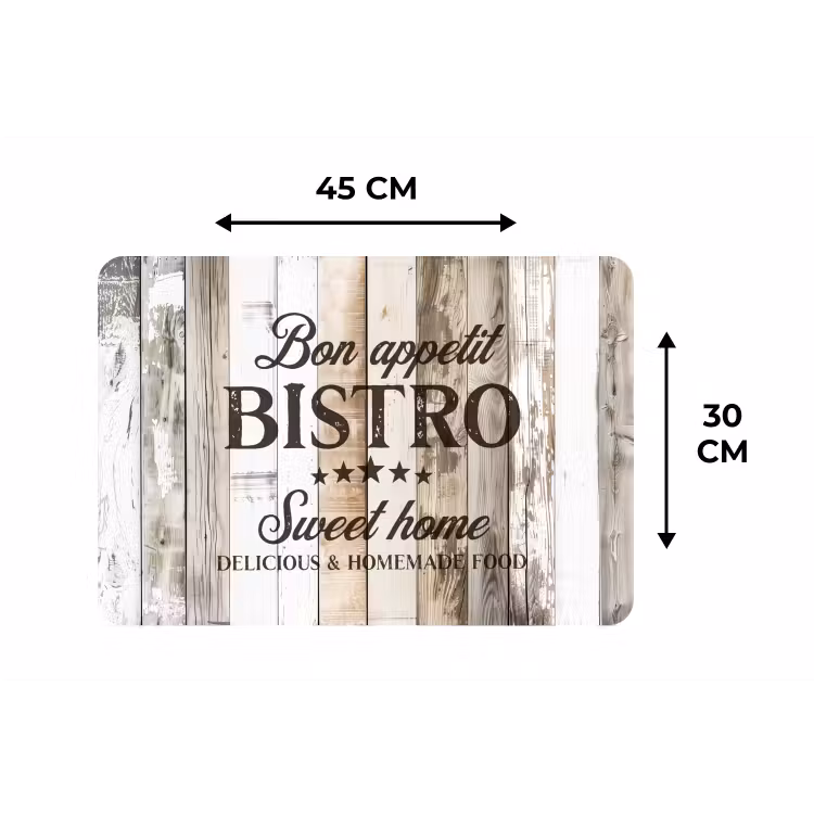 Placemat - 6 stuks - Bistro Welkomstbord — 3