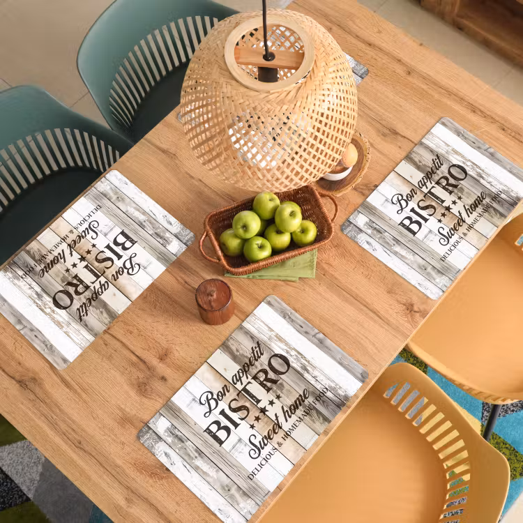Placemat - 6 stuks - Bistro Welkomstbord — 6