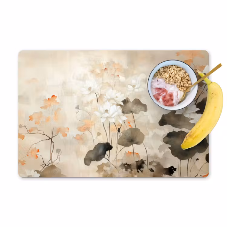 Placemat - 6 stuks - Bloemen - Japandi - Wabi sabi — 1