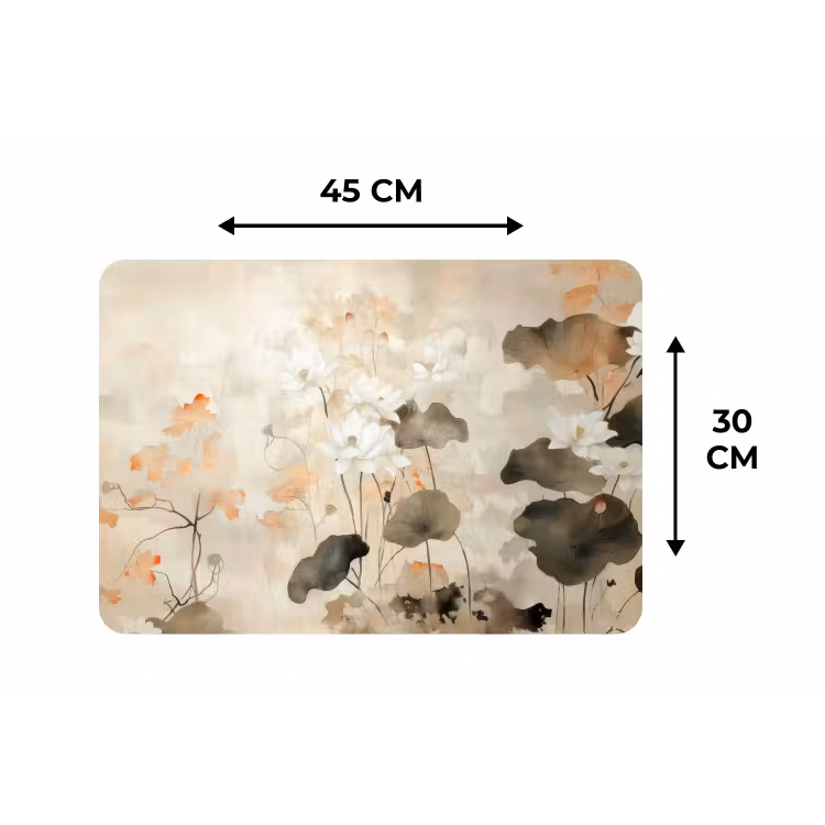 Placemat - 6 stuks - Bloemen - Japandi - Wabi sabi — 3