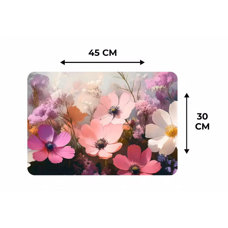 Placemat - 6 stuks - Bloemen - Kleurrijk - Bloei — 3