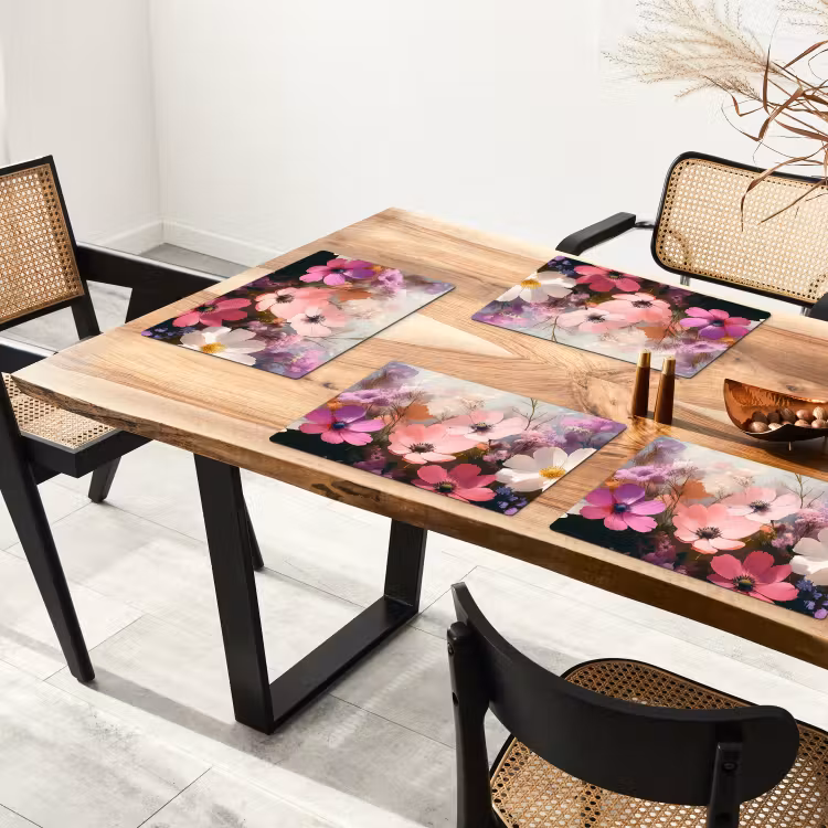 Placemat - 6 stuks - Bloemen - Kleurrijk - Bloei — 5