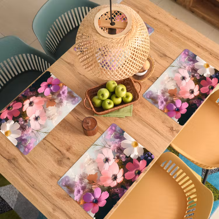 Placemat - 6 stuks - Bloemen - Kleurrijk - Bloei — 6