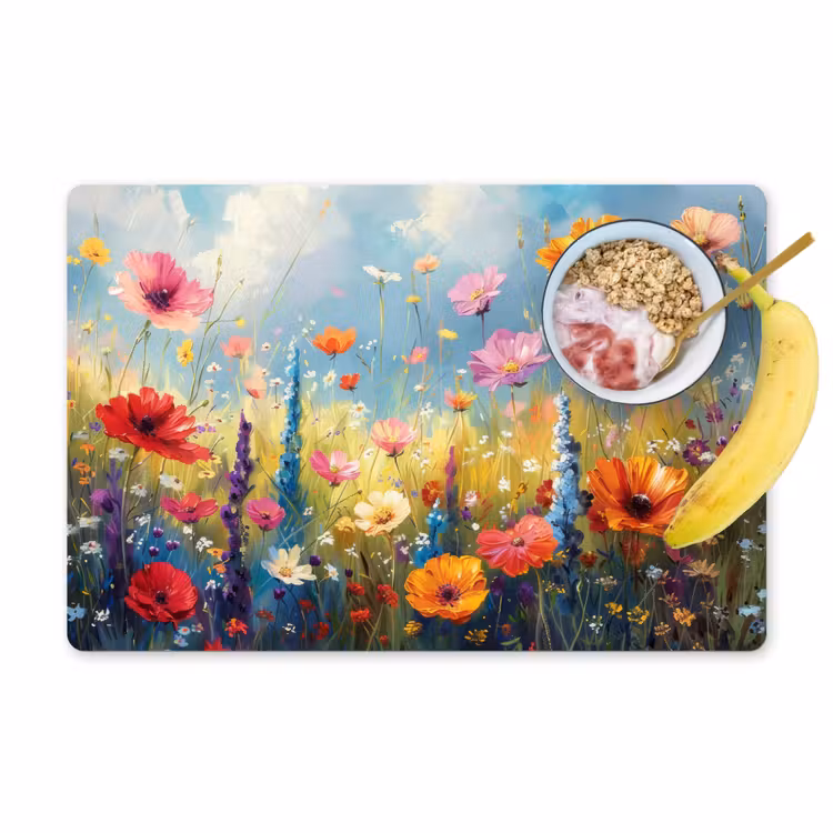 Placemat - 6 stuks - Bloemen - Natuur - Botanisch - Kunst — 1