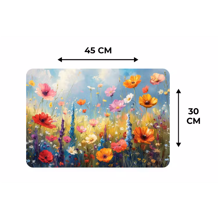 Placemat - 6 stuks - Bloemen - Natuur - Botanisch - Kunst — 3