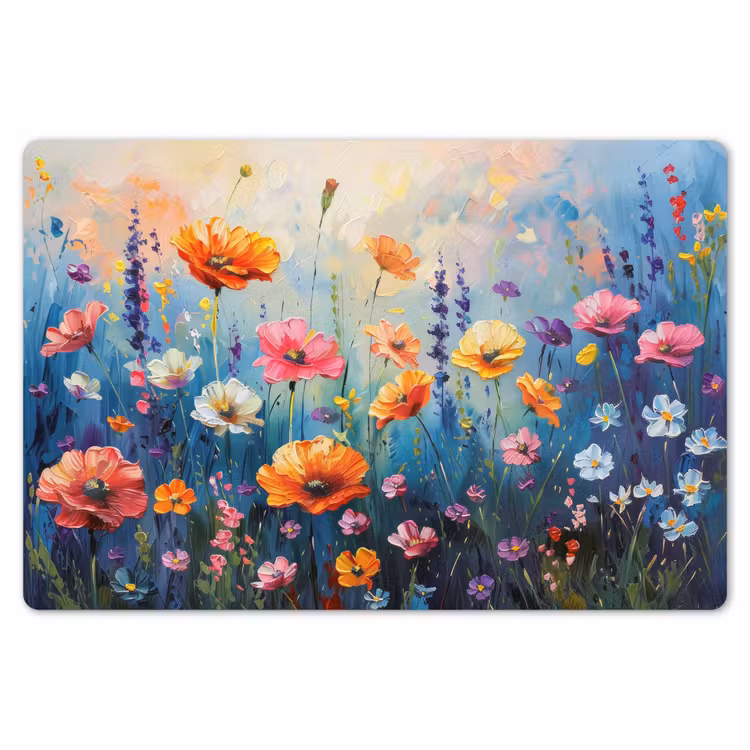 Placemat - 6 stuks - Bloemen - Natuur - Waterverf - Kunst — 7