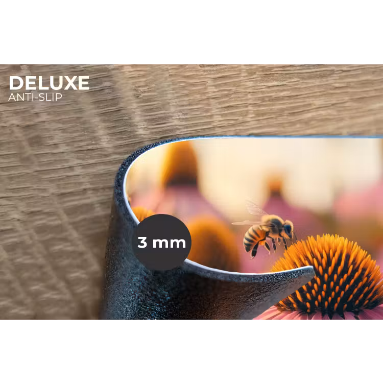 Placemat - 6 stuks - Bloemen - Paars - Bijen — 4