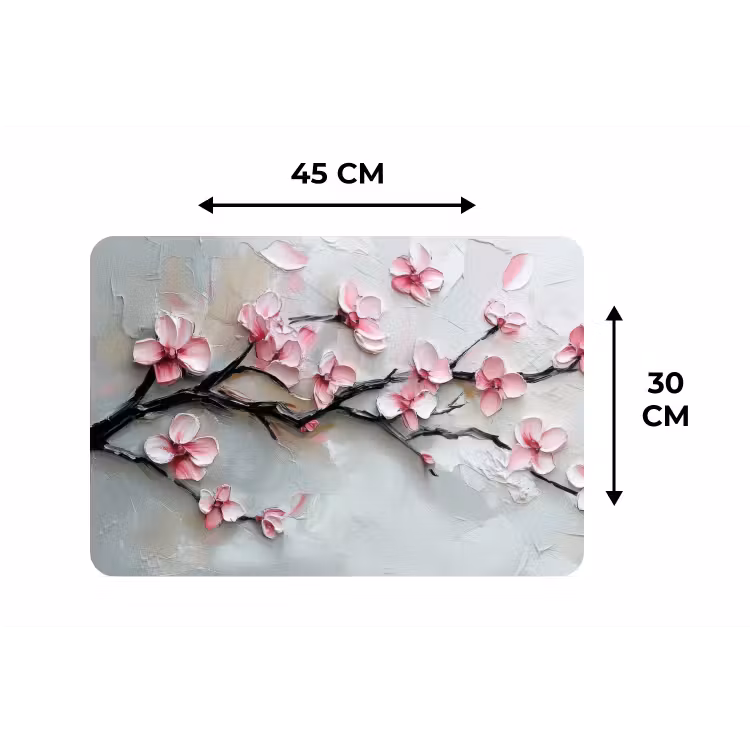 Placemat - 6 stuks - Bloesem - Kunstzinnig - Roze - Sakura — 3