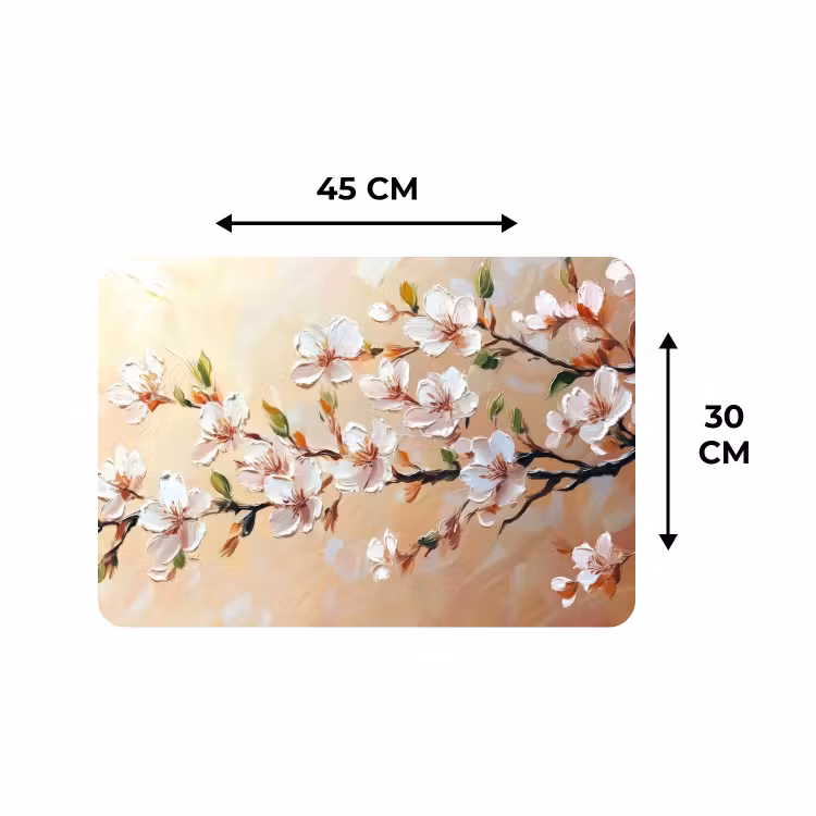 Placemat - 6 stuks - Bloesemtakken - Schilderachtig - Roze — 3
