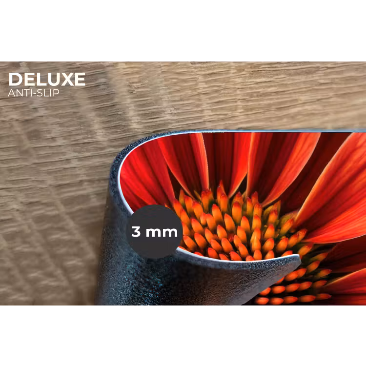 Placemat - 6 stuks - Close up - Bloem- Rood — 4