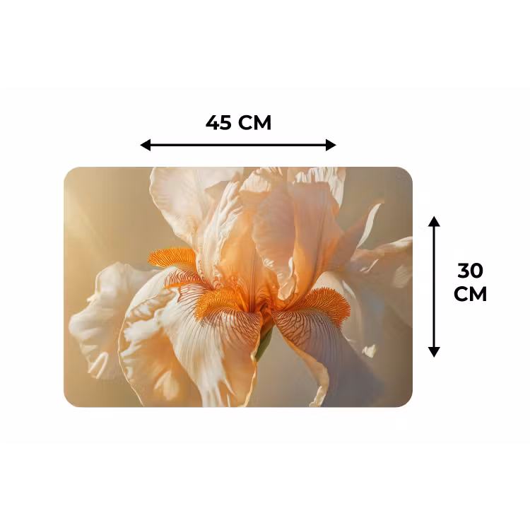 Placemat - 6 stuks - Close up - Oranje - Iris — 3