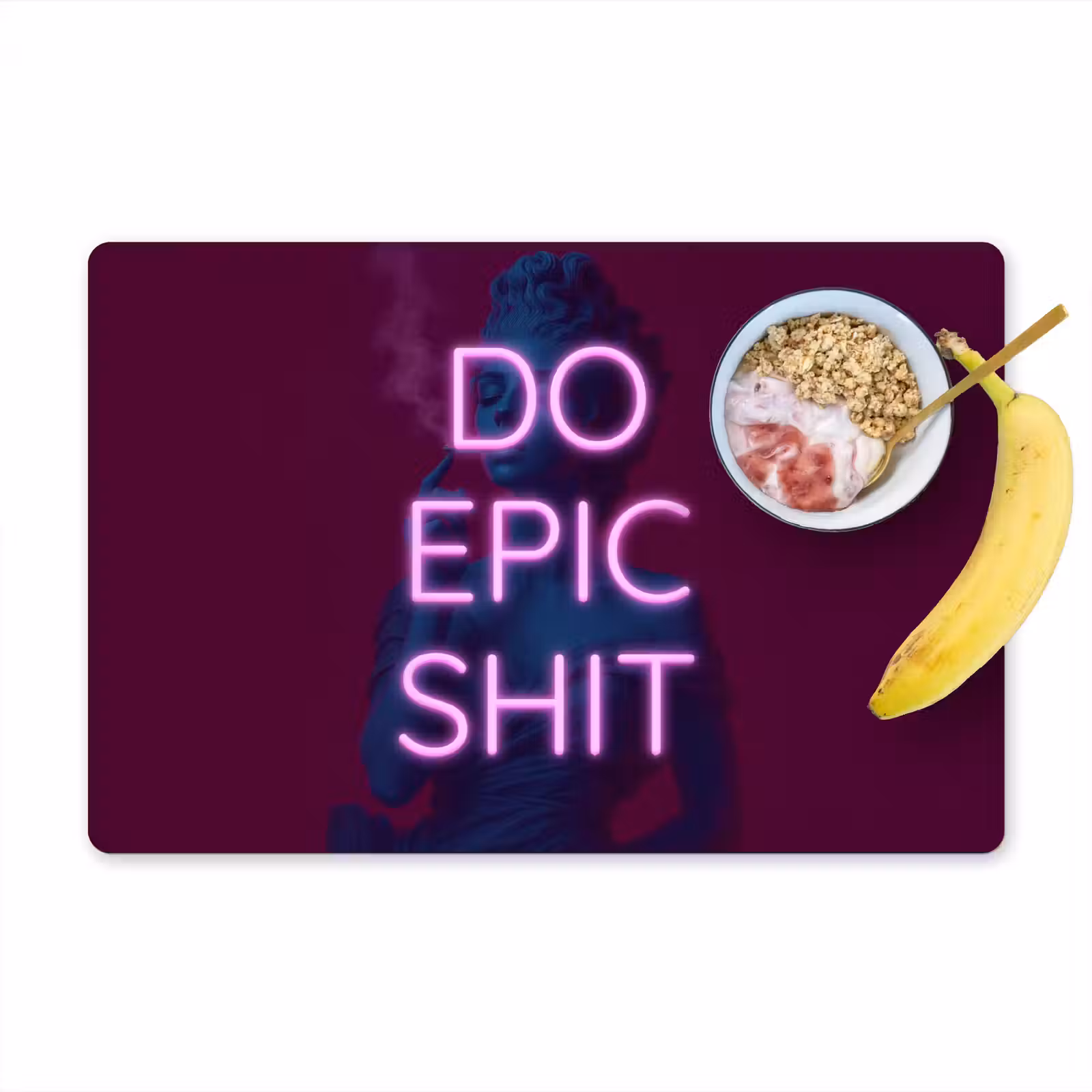 Placemat - 6 stuks - Buste - Neon - LED - Letters — 1