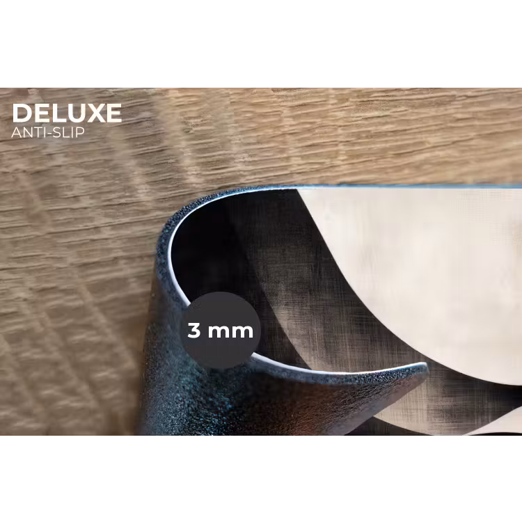 Placemat - 6 stuks - Abstract - Golven - Zwart - Verweerd — 4
