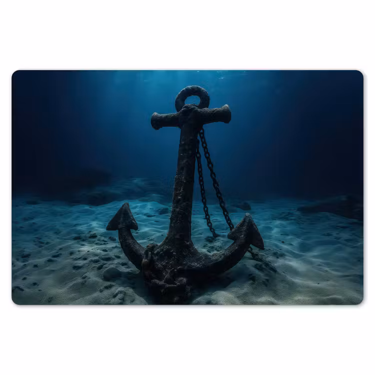 Placemat - 6 stuks - Anker - Ijzer - Zeebodem - Zand — 7