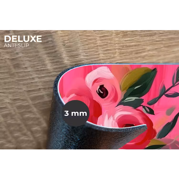 Placemat - 6 stuks - Bloemen - Verf - Roze — 4