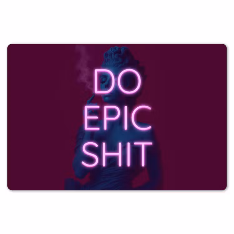 Placemat - 6 stuks - Buste - Neon - LED - Letters — 7