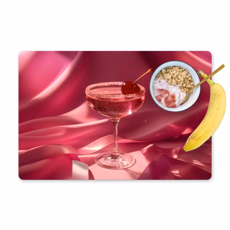 Placemat - 6 stuks - Cocktail - Pink - Luxe — 1