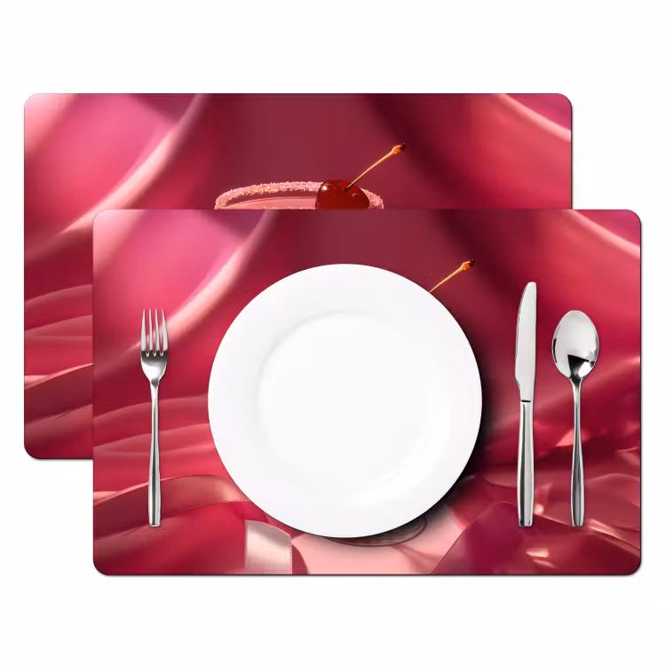 Placemat - 6 stuks - Cocktail - Pink - Luxe — 2