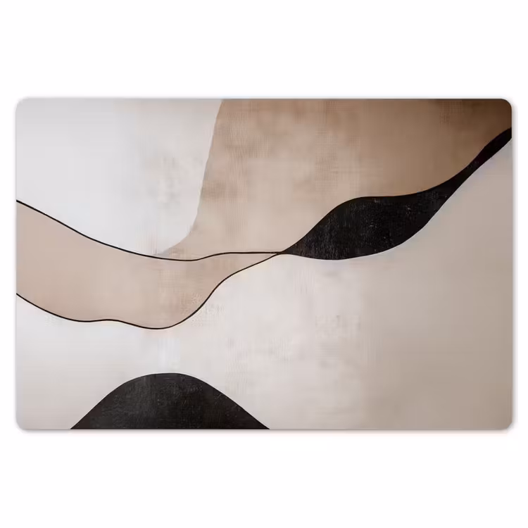 Placemat - 6 stuks - Contourlijnen - Abstracte landschap — 7