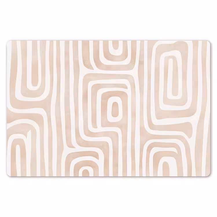 Placemat - 6 stuks - Decoratief - Labyrint - Beige — 7