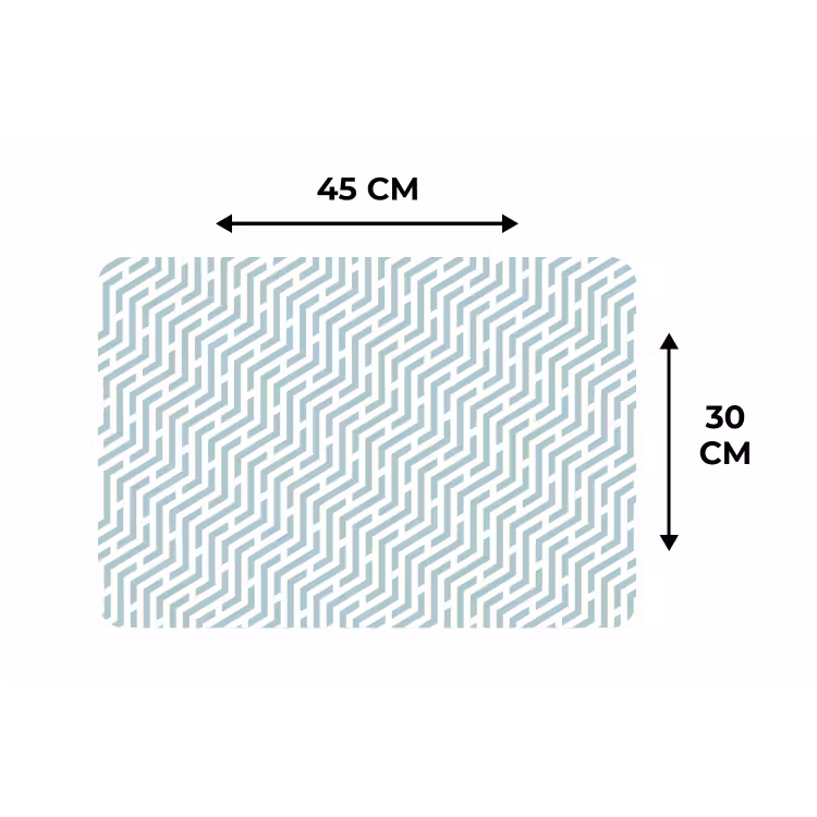 Placemat - 6 stuks - Design - Geometrie - Patroon - Groen — 3