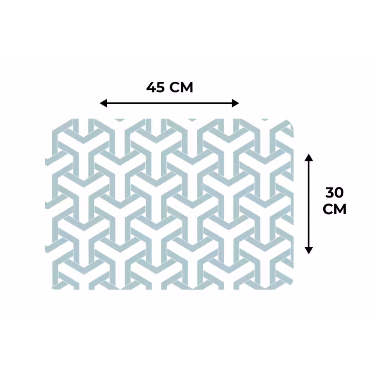 Placemat - 6 stuks - Design - Lijn - Patroon — 3