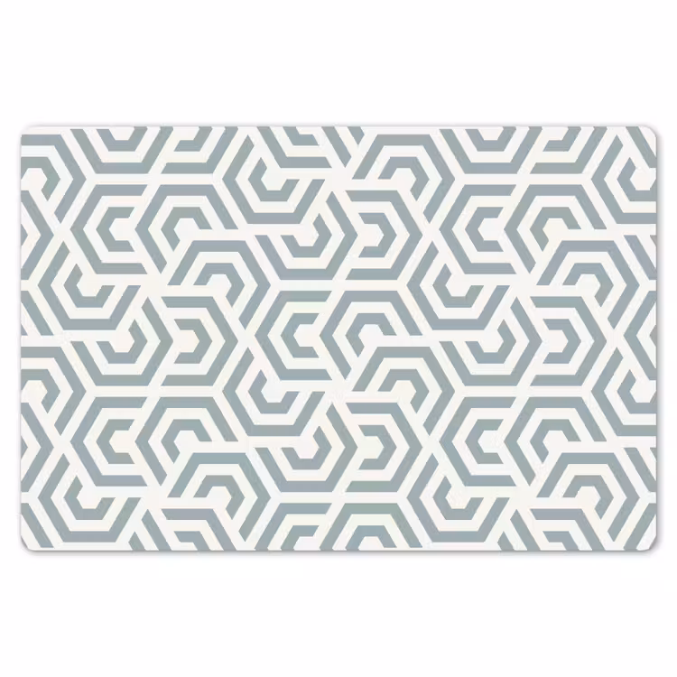 Placemat - 6 stuks - Design - Lijn - Patroon - Groen — 7