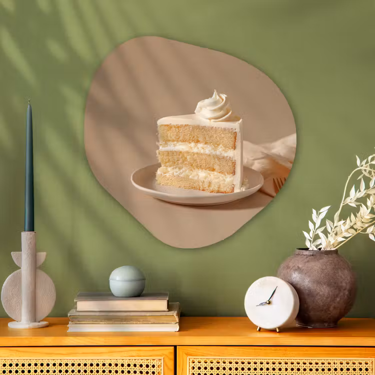 Organische vorm aluminium - Vanilletaart - Cake - Romig — 2