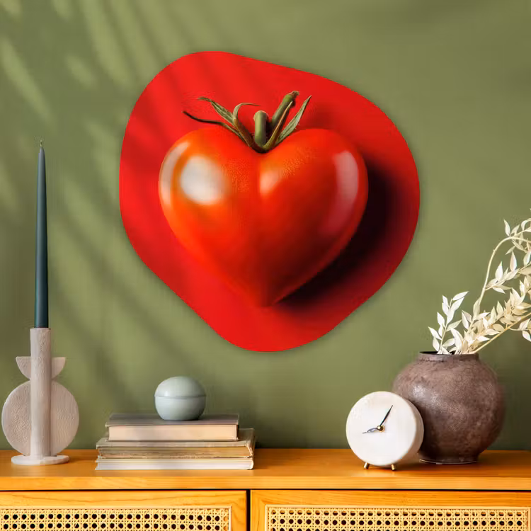 Organische vorm aluminium - Tomaat - Rood - Hart — 2