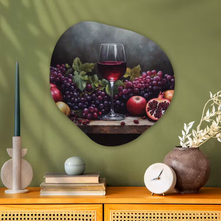 Organische vorm aluminium - Wijn - Fruit - Stilleven — 2