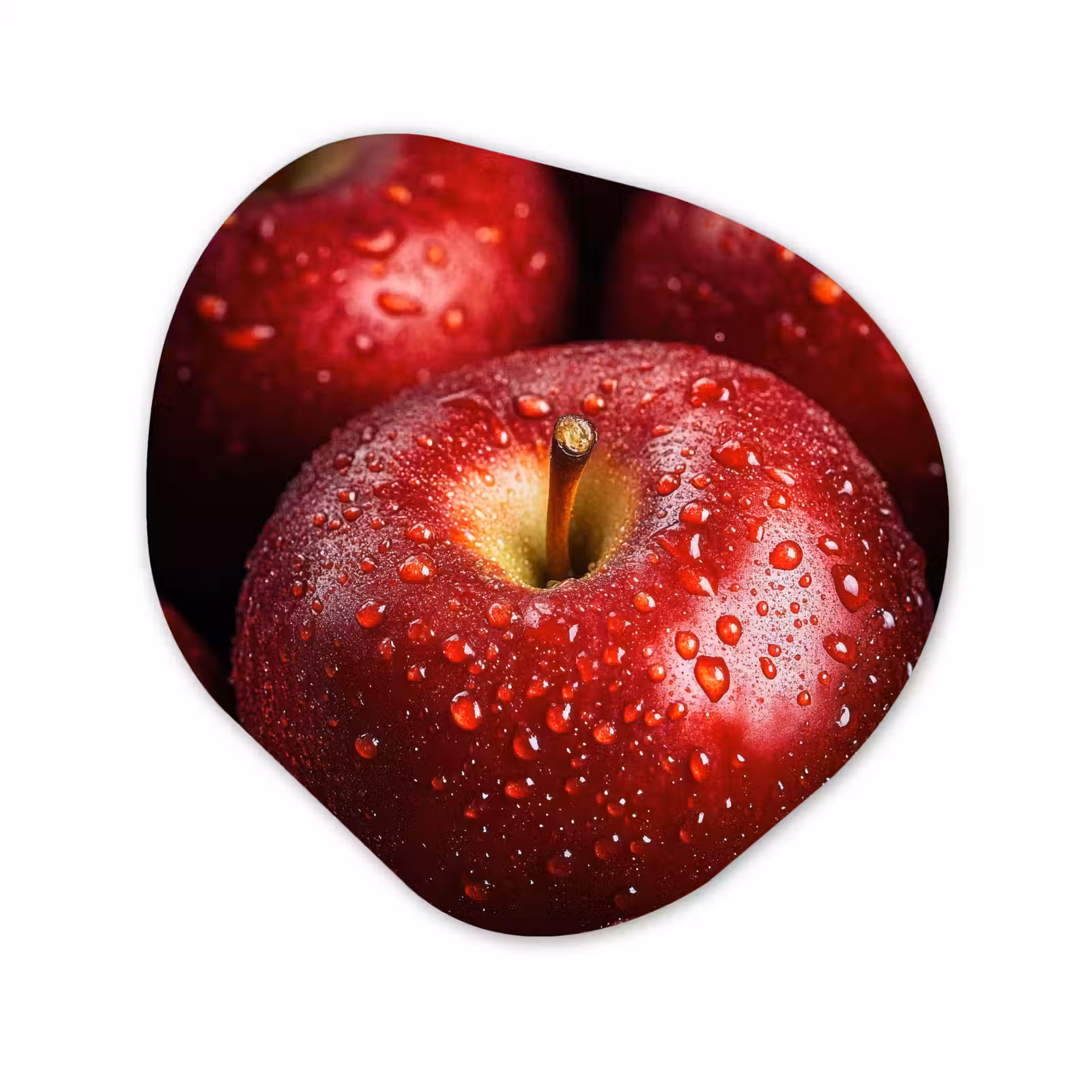 Organische vorm aluminium - Rood - Appels - Fruit — 1