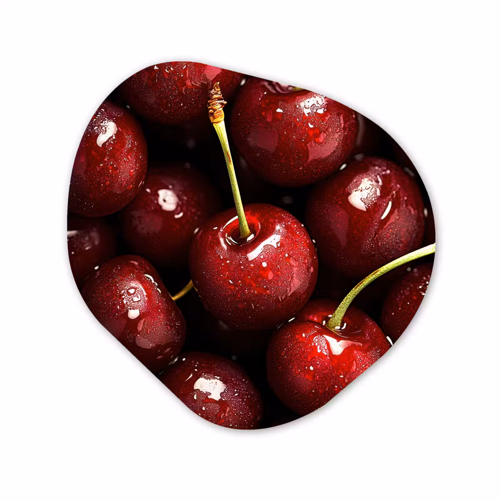 Organische vorm aluminium - Rood - Fruit - Kersen — 1