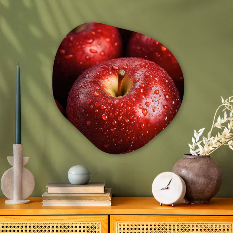 Organische vorm aluminium - Rood - Appels - Fruit — 2
