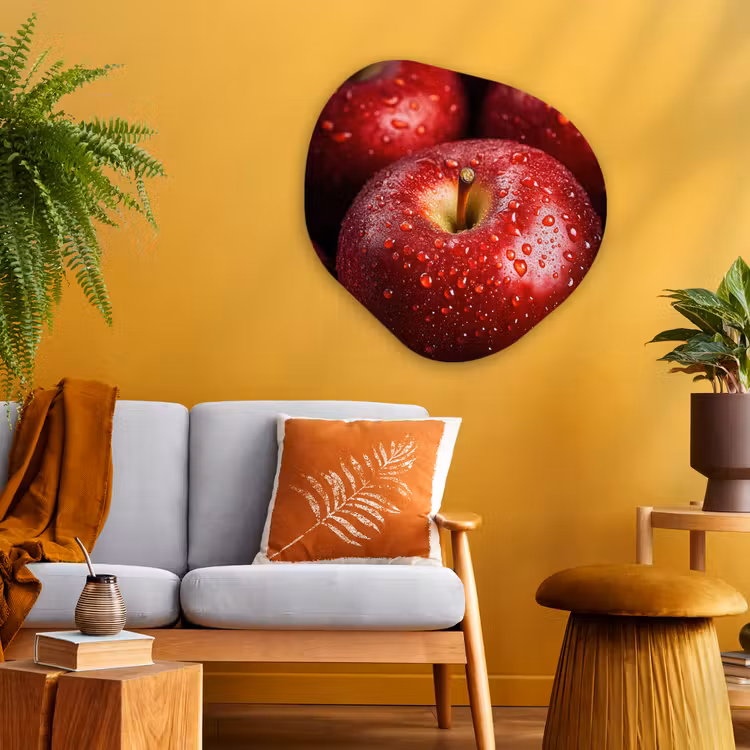 Organische vorm aluminium - Rood - Appels - Fruit — 3