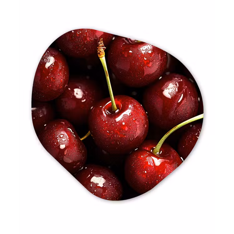 Organische vorm aluminium - Rood - Fruit - Kersen — 1