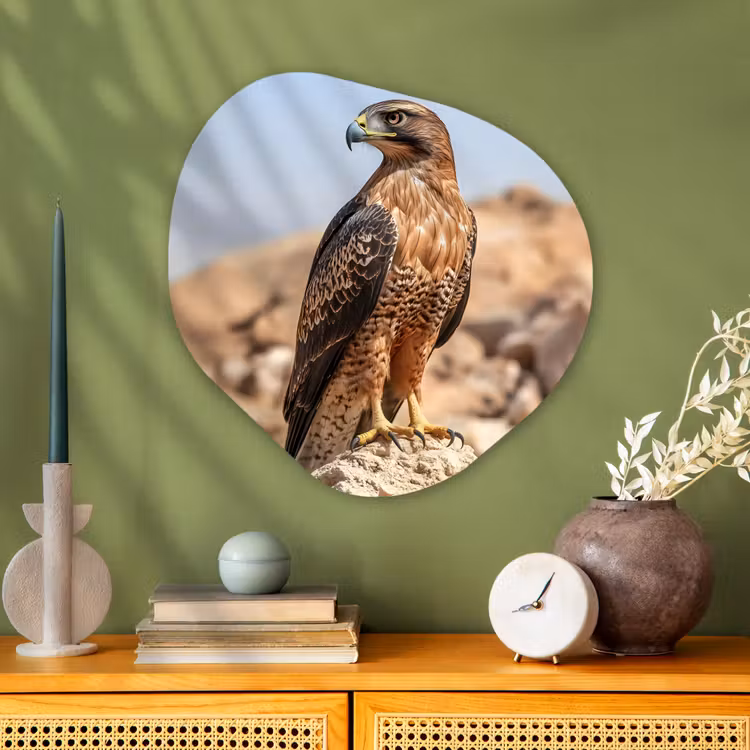 Organische vorm aluminium - Valk - Vogel - Rots - Macht — 2