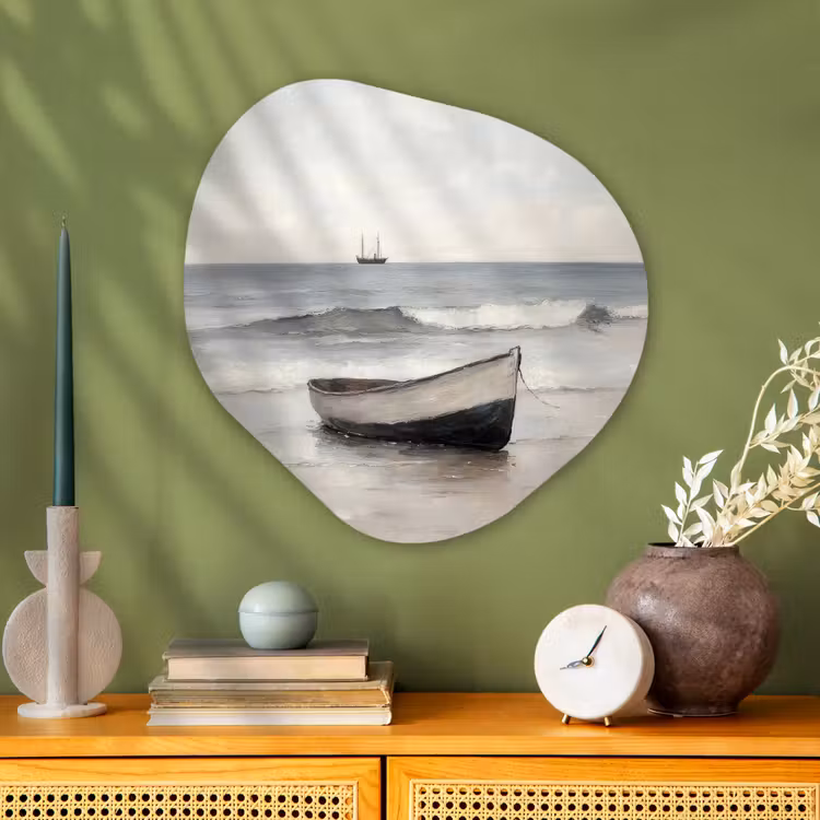 Organische vorm aluminium - Roeiboot - Zee - Horizon — 2