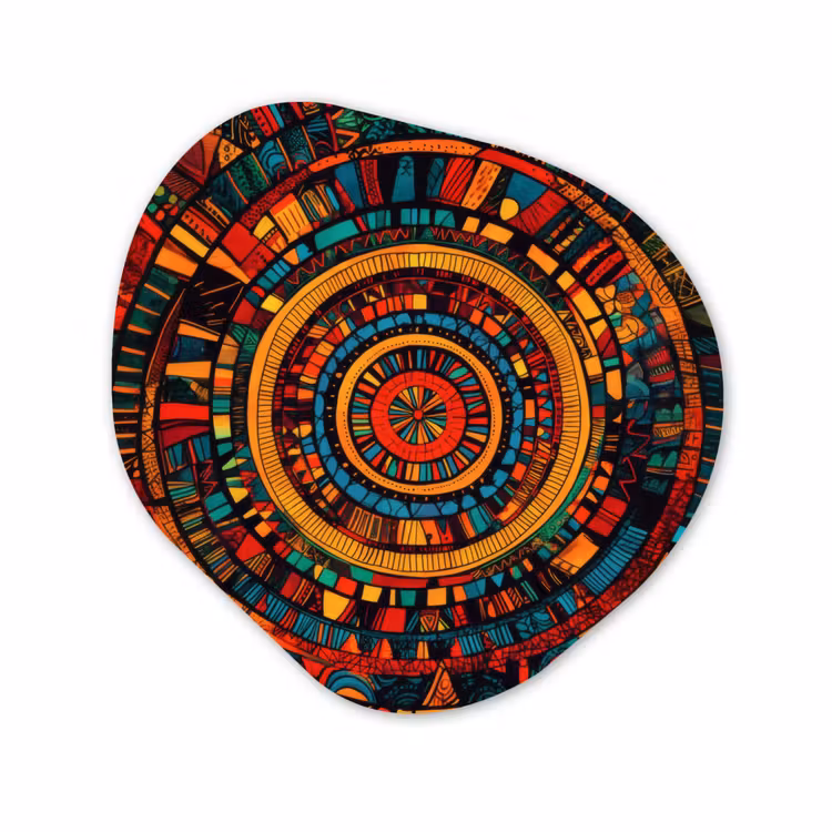Organische vorm aluminium - Mandala - Cirkels - Patronen — 1