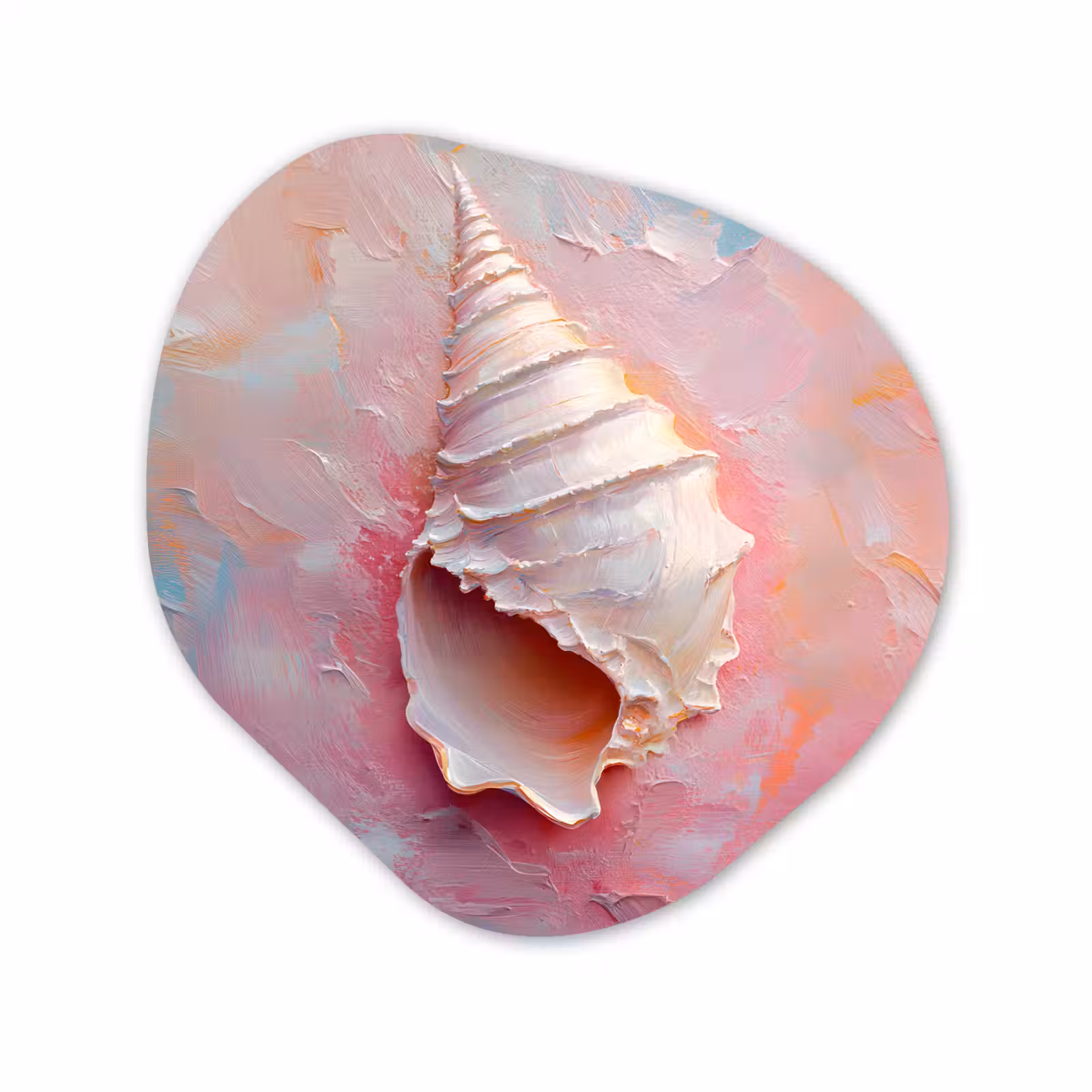 Organische vorm aluminium - Schelp - Pastel - Pink — 1
