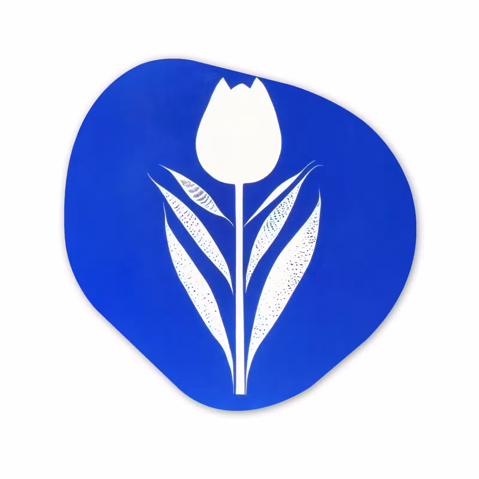 Organische vorm aluminium - Tulp - Minimalistisch - Bladeren - Wit — 1