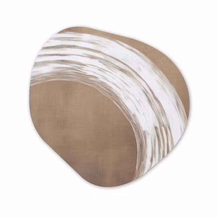 Organische vorm aluminium - Verf - Bruin - Japandi — 1