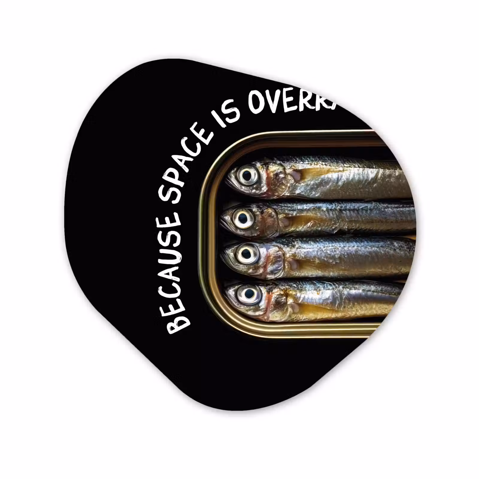 Organische vorm aluminium - Sardines - Tekst - Vis - Blik — 1