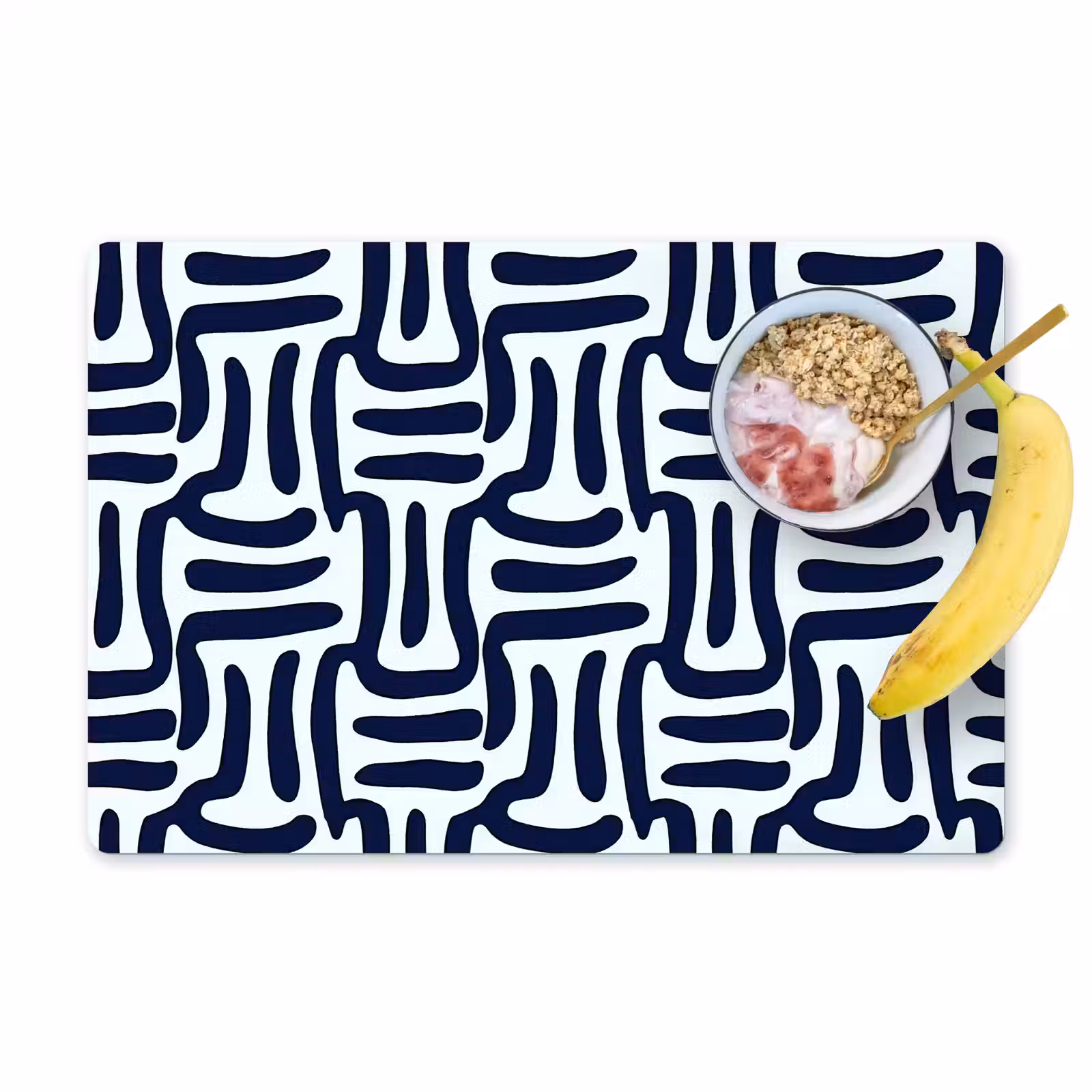 Placemat - 6 stuks - Abstract - Modern - Blauw — 1
